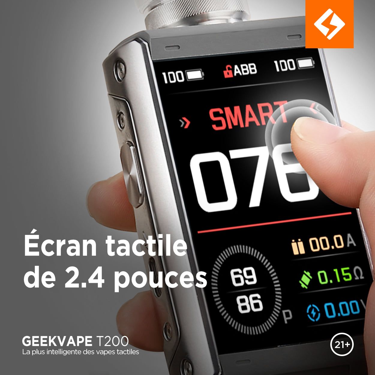 Kit Aegis Touch T200 Geekvape - Smok-Eure - Spécialiste de la vape