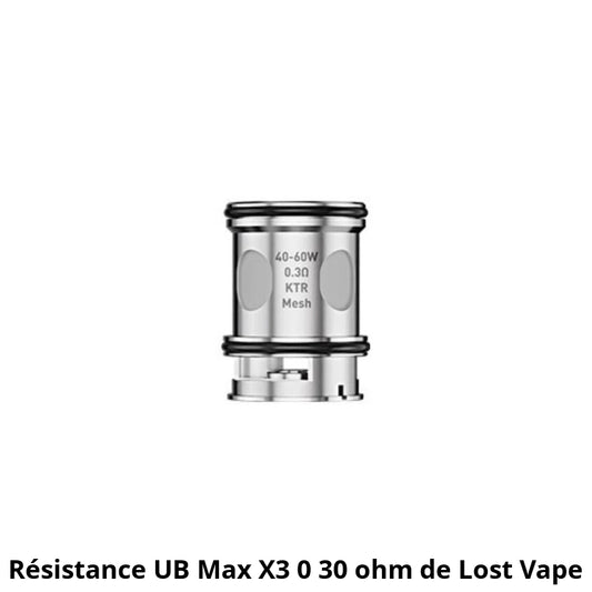 Résistances UB Max Lost Vape (x3)